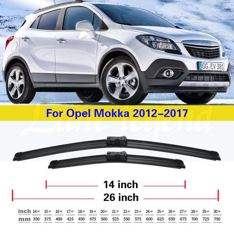 3 шт. Щетки стеклоочистителя переднего и заднего стекла для Opel Mokka 2012 2013 2014 2015 2016 2017 Аксессуары для лобового стекла 26"+14"+10"