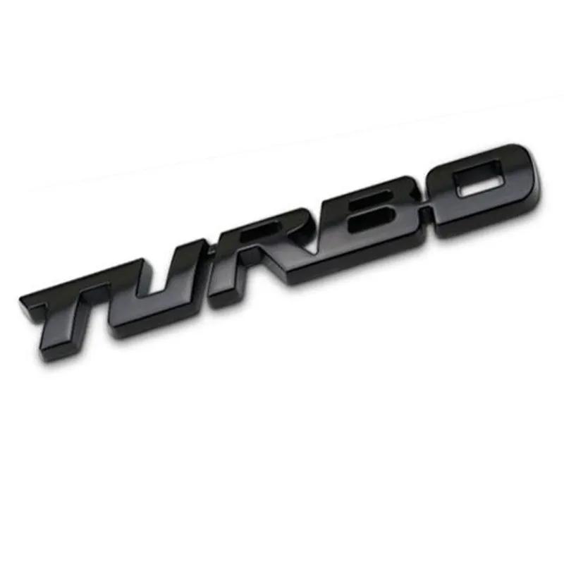 Наклейка на кузов автомобиля TURBO 3D, Металлическая эмблема, Декоративная наклейка, Стайлинг автомобиля, Декоративная наклейка на крышку багажника, Автомобильные аксессуары