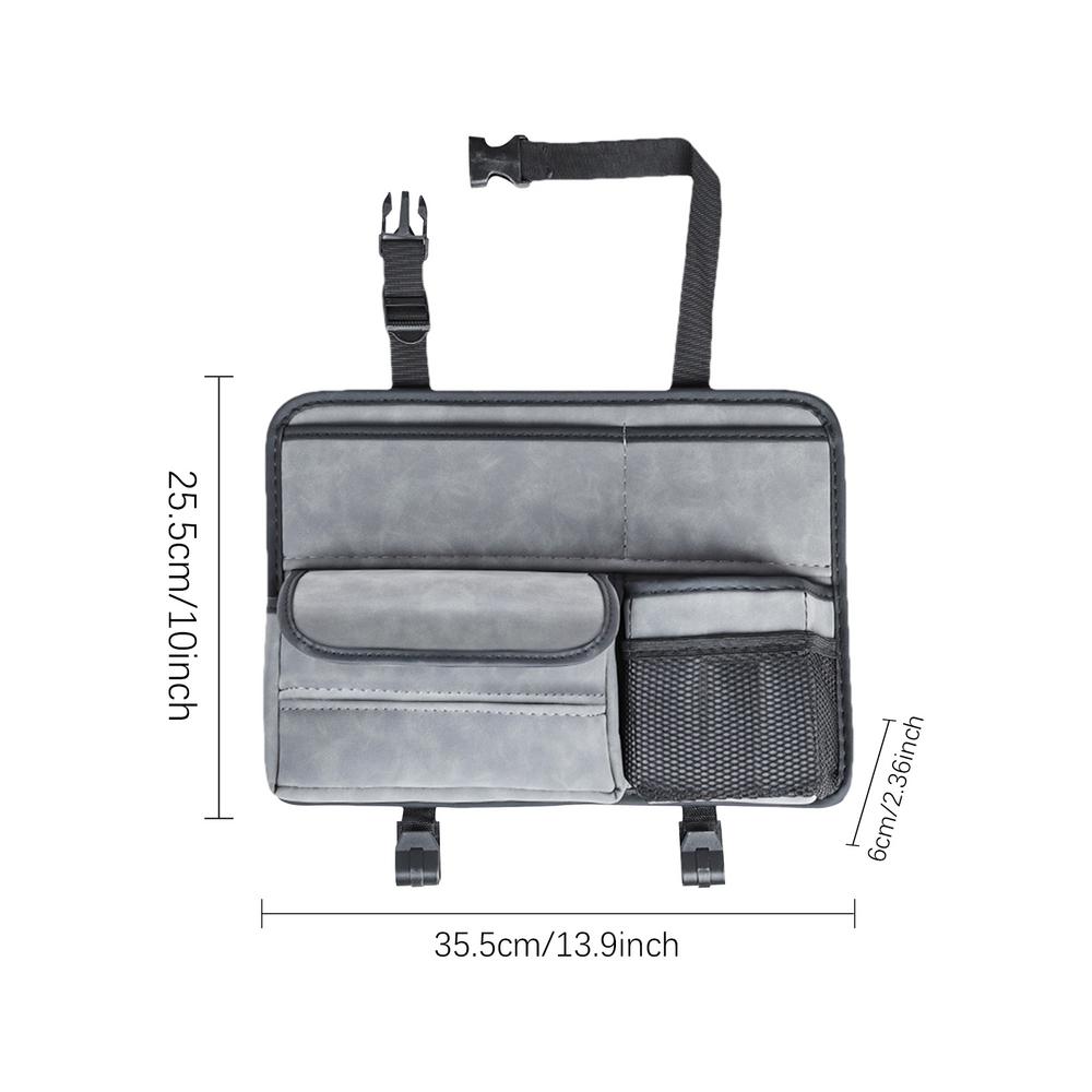 Органайзер на спинку сиденья Органайзер для хранения на спинке сиденья Органайзер на спинку сиденья автомобиля Органайзер большой вместимости с несколькими отделениями для закусок