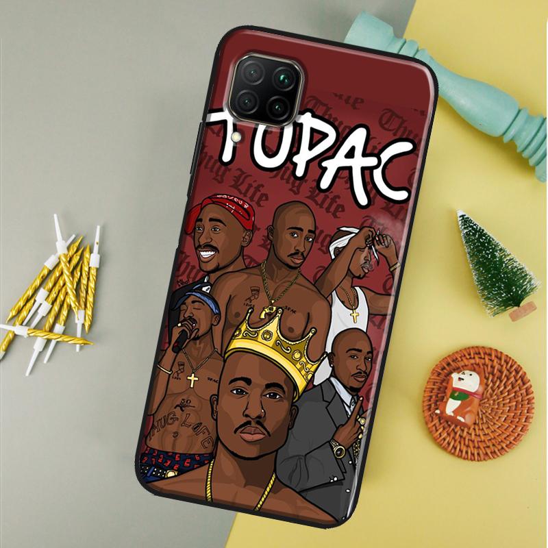 2Pac Makaveli Tupac Amaru Shakur For Huawei Nova 12i 11i 8i 12s 9 10 SE Y90 Y60 Y70 Y72 Y61 Y91 P20 P30 P40 Lite P60 Pro Case