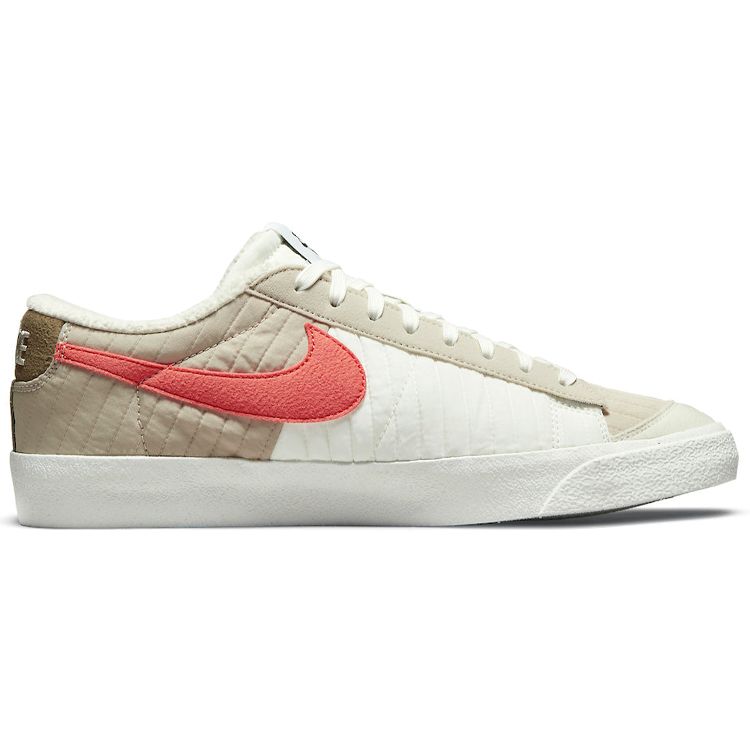 Nike Blazer Low 77 Premium Toasty - Коричневые мужские кроссовки из водорослей White Sail Orange DD8026-100