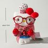 Плюшевая игрушка-подвеска Hello Kitty для девочек Кавайная мультяшная подвеска Изысканная детская плюшевая кукла-кошка Декор подарочного пакета Sanrio