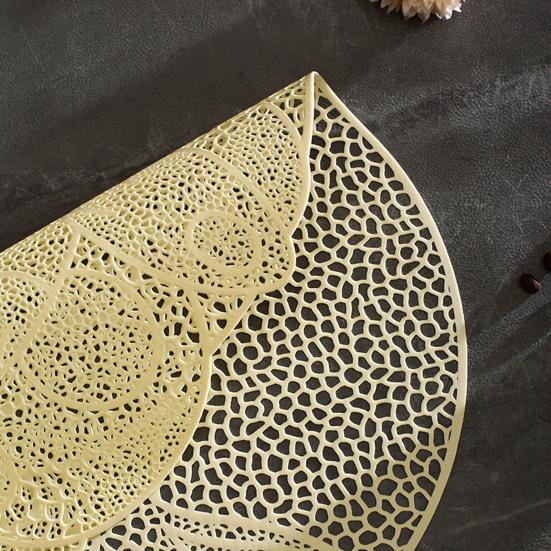 Подставка под тарелку Теплоизоляция ПВХ Подставка для столовых приборов Стиль кролика Подставка под обеденную тарелку Полый дизайн Подставка под обеденную тарелку