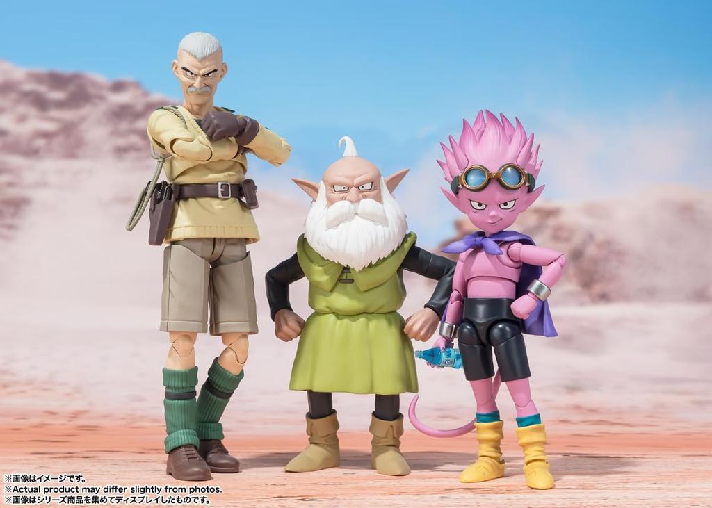 SHFiguarts SAND LAND Рао и вор примерно. Подвижная фигурка из окрашенного ПВХ и АБС 150 мм и 110 мм