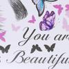 Vinyl Wall Stickers PVC Flying Butterfly DIY Wall Art Mural Eyelash Eyes  Living Room Decoration