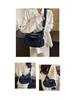 2025 Women's Harajuku Style Denim Canvas Crossbody Bag - Large Capacity, Simple Design