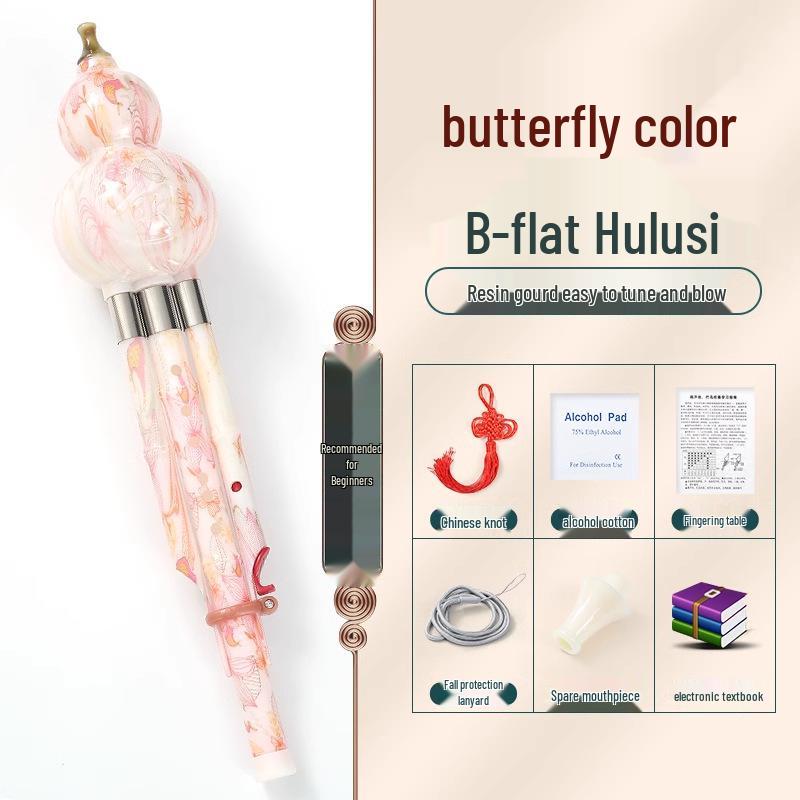 Beginner Hulusi Gourd Flute for Primary School Students - Ethnic B-flat and C Key Musical Instrument