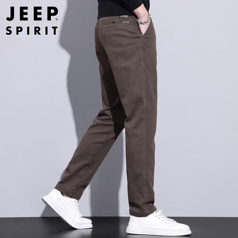 JEEP SPIRIT Мужские осенне-зимние повседневные деловые брюки