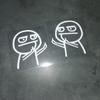 Cartoon Funny  Finger Waterproof Reflective Stickers Car Sticker Car Window Decal Car Decals Car Body Decoration Sticker