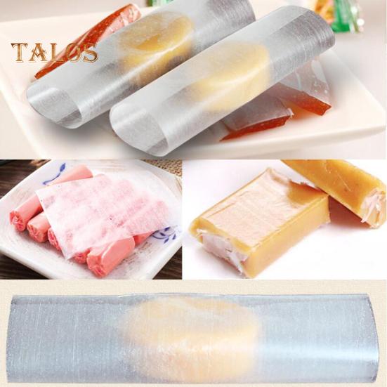 500 шт. упаковочная бумага для конфет, пищевая портативная, полезная, красивая, для изготовления шоколада, клейкая рисовая бумага для повседневной жизни