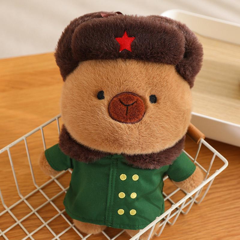 Новая армейская кукла Capybara, кукла Capybara, плюшевая игрушка, милая кукла для подарка на день рождения для девочки