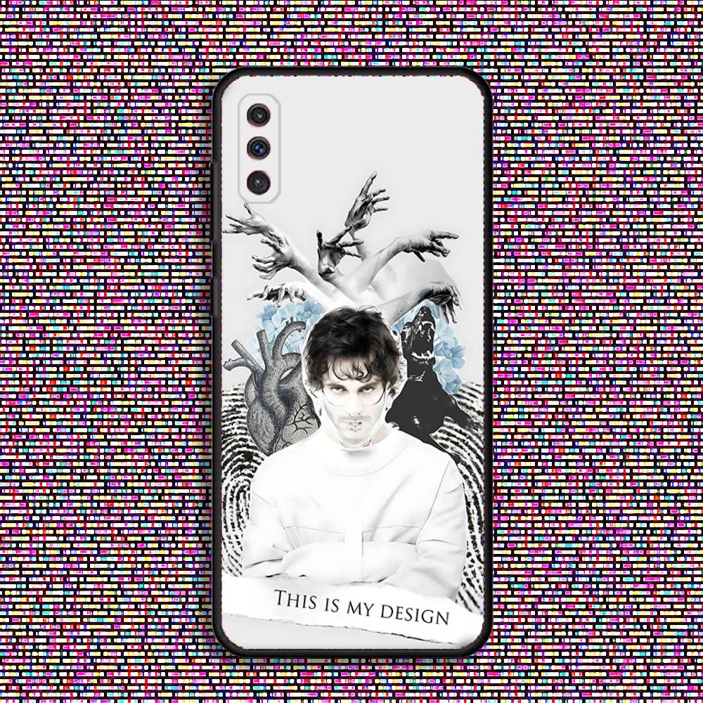 Чехол для телефона Will Graham H-Hannibal для Samsung S 25,24,23,22,30,21,10,9,Ultra,Plus,Lite,FE,4,5 G Черный Мягкий Чехол
