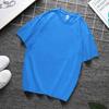 Zirunking Long-staple Cotton Short-sleeved T-shirt Unisex Top Youth Casual Solid Color Loose Round Neck Half-sleeved Top CHANGRONG