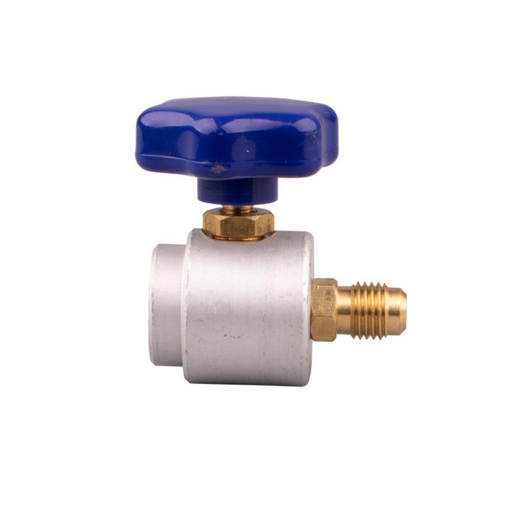 Открывалка для бутылок с хладагентом Кондиционер Клапан для крана для хладагента Инструмент для открывания бутылок Латунный дозирующий клапан R410 D4L5