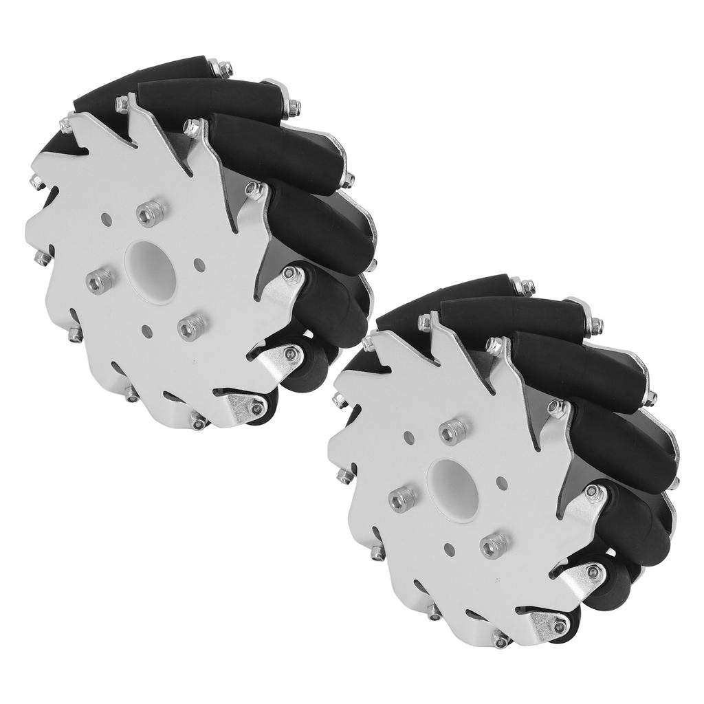 2 Sets 127mm5in Omni Directional Wheel 45KG Load Chassis Car Kit for DIY Education Robot Car Omni