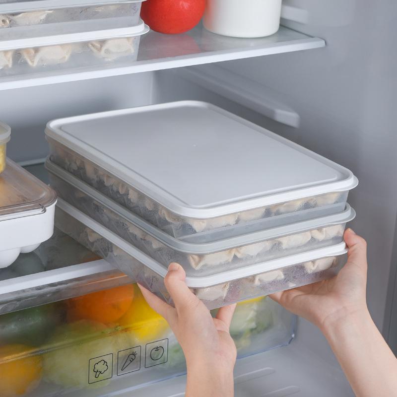 Stackable Transparent Dumpling Storage Box for Quick-Frozen Dumplings