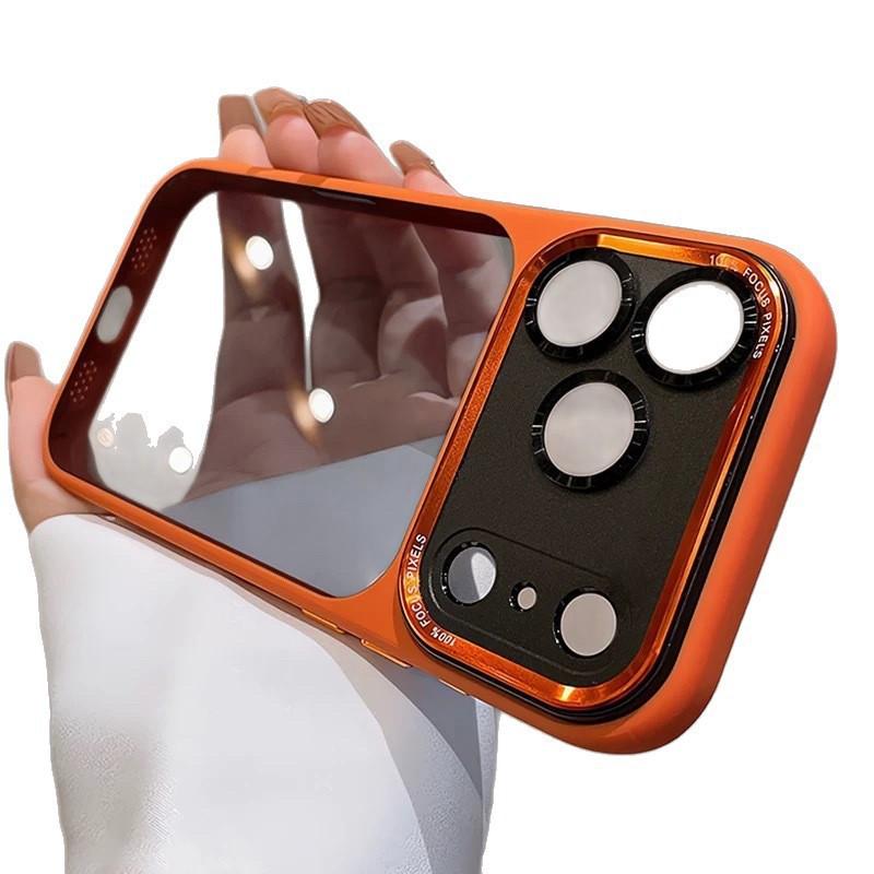 Metal Camera Lens Protector Case With AI Button IPhone 17 Pro Max 16 15 14 Full Coverage Shockproof