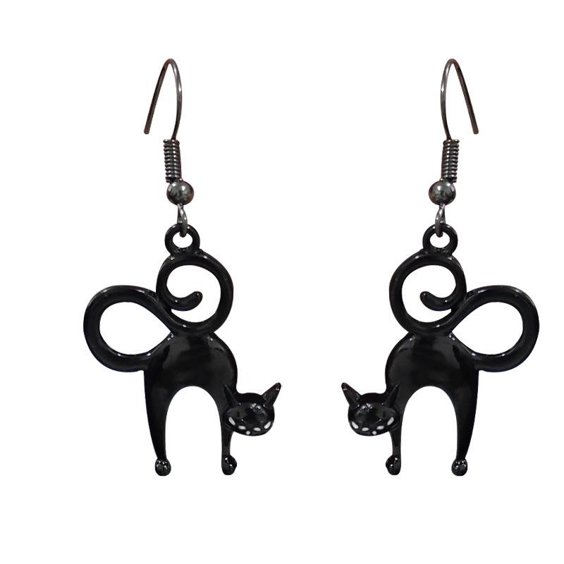Готические серьги на Хэллоуин: Подвески Привидение, Паутина, Летучая мышь и Тыква для женщин