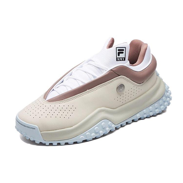 Mihara Yasuhiro X Fila FM Кожаная ткань Удобные Повседневные Низкие Кроссовки для Папы Мужские Кроссовки Белый Коричневый F12M114136FWA