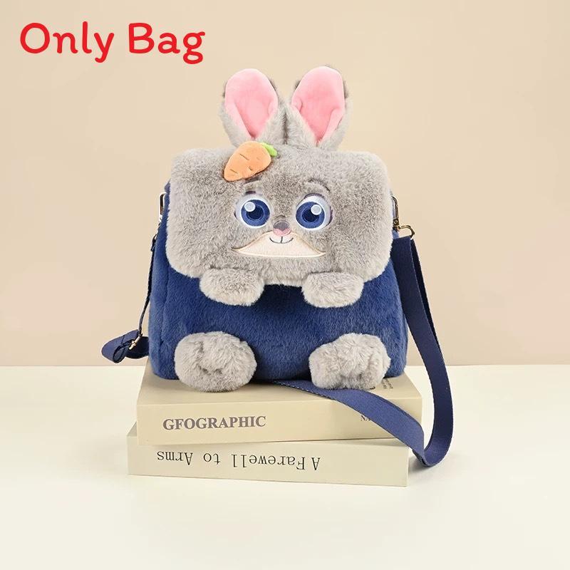 Zootopia Flapstyle Plush Fox Shoulder Bag With Large Capacity For Casual Outings