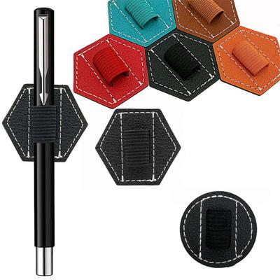 Самоклеящийся держатель для ручек из ПУ Держатель для емкостной ручки Эластичная лента Самоклеящийся органайзер для канцелярских принадлежностей для компьютера