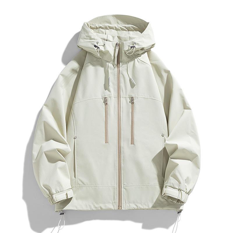 Casual Jacket Men and Women Spring and Autumn Outdoor Hooded Waterproof Loose Versatile Jacket Couple Top Coat Men