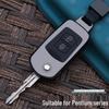 Metal Key Shell Case for FAW Besturn B50 - Folding Design with Buckle