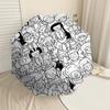 1PC People Community Umbrella-8-Rib Reinforced, Automatic Open, Lightweight & Durable, Cute Fashion Accessory for Outdoor-P2666