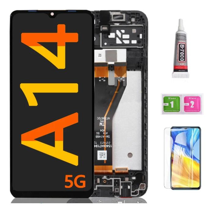 ЖК-экран с рамкой для Samsung A14 5g A146B/A146U/A146P, ЖК-дисплей в сборе с сенсорным экраном