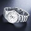 Casio EDIFICE series, thin and light three-hand quartz movement, stainless steel strap, Japanese and Korean watch, men's watch, white EFR-S108YD-7A