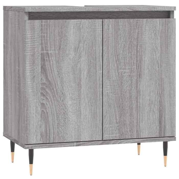 VidaXL Bathroom Cabinet Sonoma Grey 58x33x60 Cm Engineered Wood 831578