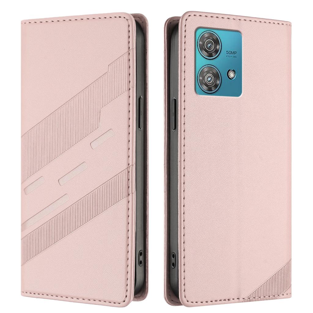 Для Motorola Edge 40 Neo 5G Чехлы для телефонов Панк-стиль Тисненый Кошелек Подставка Кожаная обложка