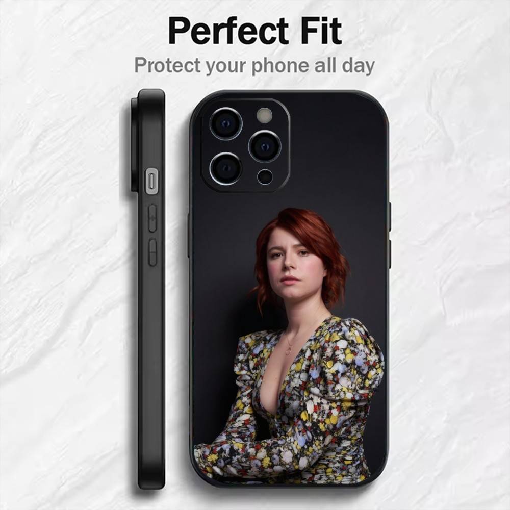 Actor Beatuy-J-Jessie B-Buckley-y  Phone Case For iPhone17,16,15,14,13,12 Plus,Max Soft Silicone Black Cover