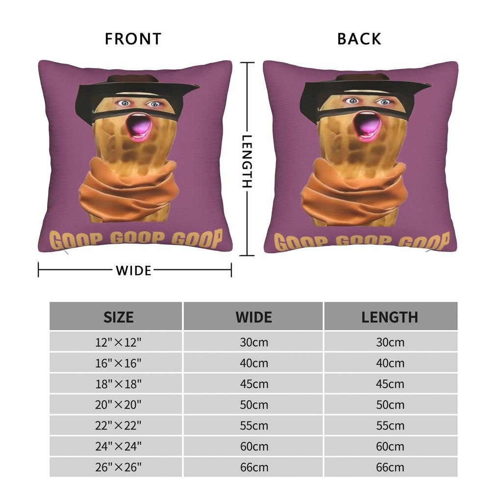 Funny The Burnt Peanut GOOP Bungulator Pillow Cover Vintage Pillow Case For Living Room Bed Chair Custom Cushion Cover