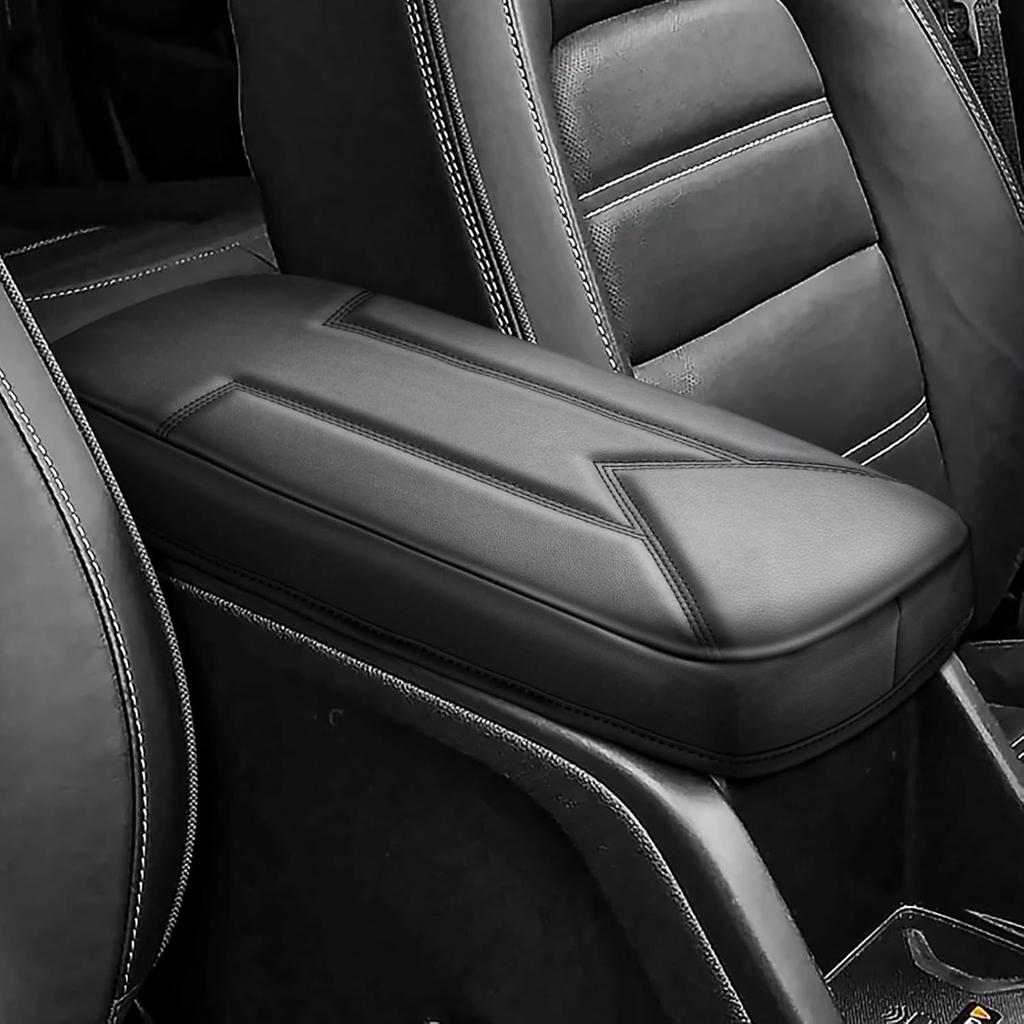 FIILINES Накладка на центральную консоль для Chevrolet Chevy Colorado/GMC Canyon 2015-, С потайными карманамиНакладка-подушка на подлокотник Защитная накладка Colorado/Canyon