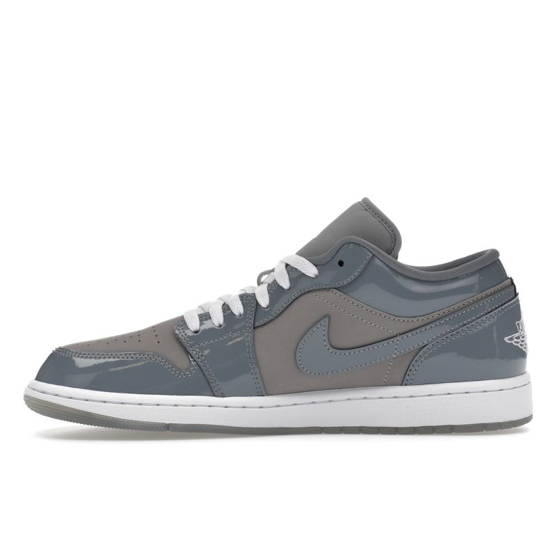 Кроссовки Air Jordan 1 Low SE Patent Cool Grey Unisex Medium-Grey White HF3148-011