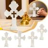 12 Pack Wooden Crosses For Crafts, Unfinished Wood Crosses For Centerpieces, Decor