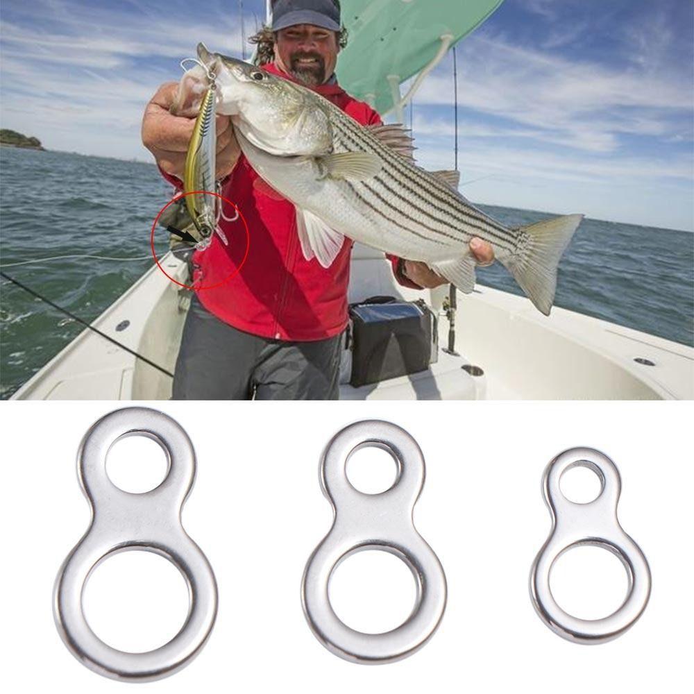 10Pcs 8 Shape Double Hole Link High Strength Trolling Connector Fishing Connector Ring Trolling