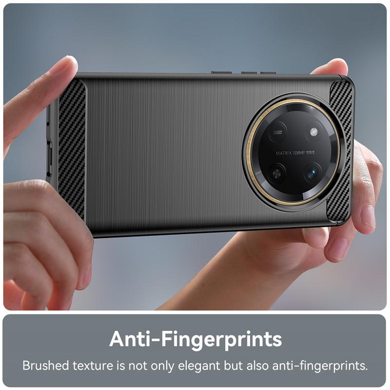 Чехол для Honor X60 Pro Чехол для Honor X60 Pro 6,78-дюймовый ударопрочный силиконовый бампер из углеродного волокна для Honor X60 Pro