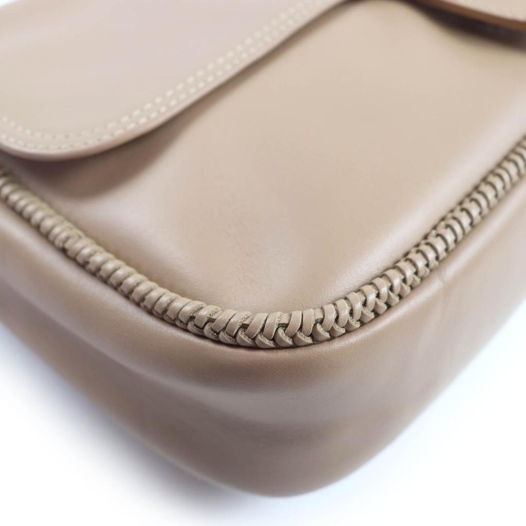 Превосходная сумка через плечо Longchamp Amazone Chain 2WAY сумка из коричневой кожи Женская Б/У