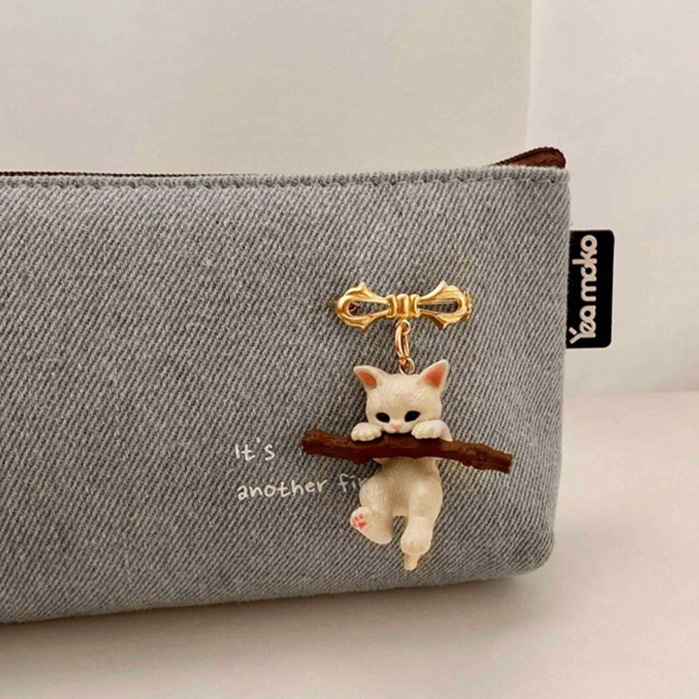 Boys Gift Cartoon Design Girls 3D Cat Brooch Clothes Accessories Korean Style Badge Women Brooch