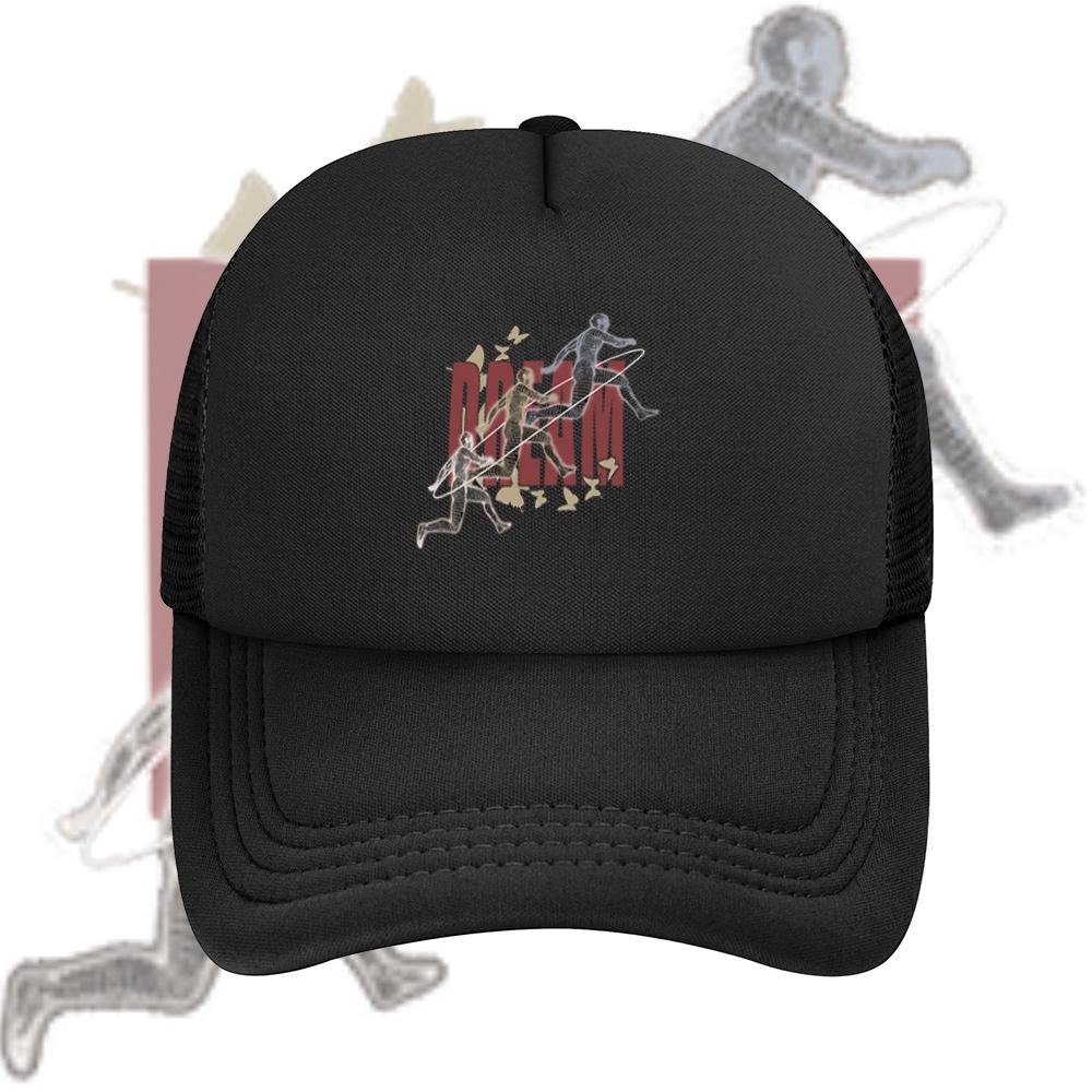 Running figures Dream butterflies design abstract Baseball Cap Anime Graphic Hats Adult Unisex Women Sports Outdoor