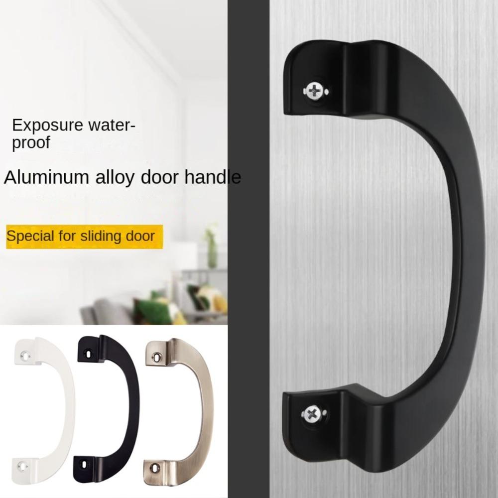 Aluminium Alloy Sliding Door Handle Punch-free Drawer Pull Handles Furniture Knobs  Sliding Door