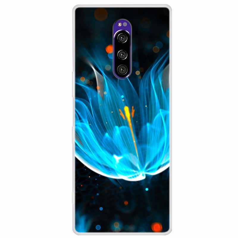 Чехол для Sony Xperia 1 Роскошные Животные Прозрачная Крышка для Sony Xperia1 XZ4 SO-03L SOV40 J8110 J9150 J8170 Корпуса Чехлы для Телефона
