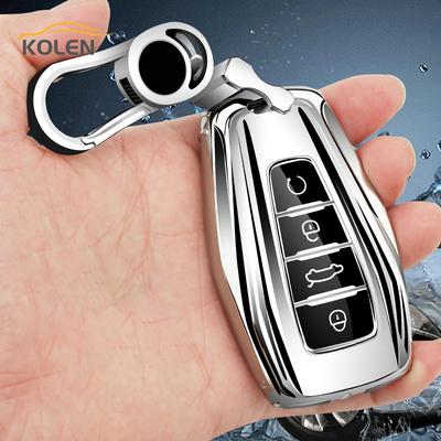 Чехол для автомобильного дистанционного ключа из ТПУ для Geely Coolray Atlas Boyue NL3 Emgrand X7 EX7 GT GC9 Borui SUV, защитный чехол, аксессуары для брелока