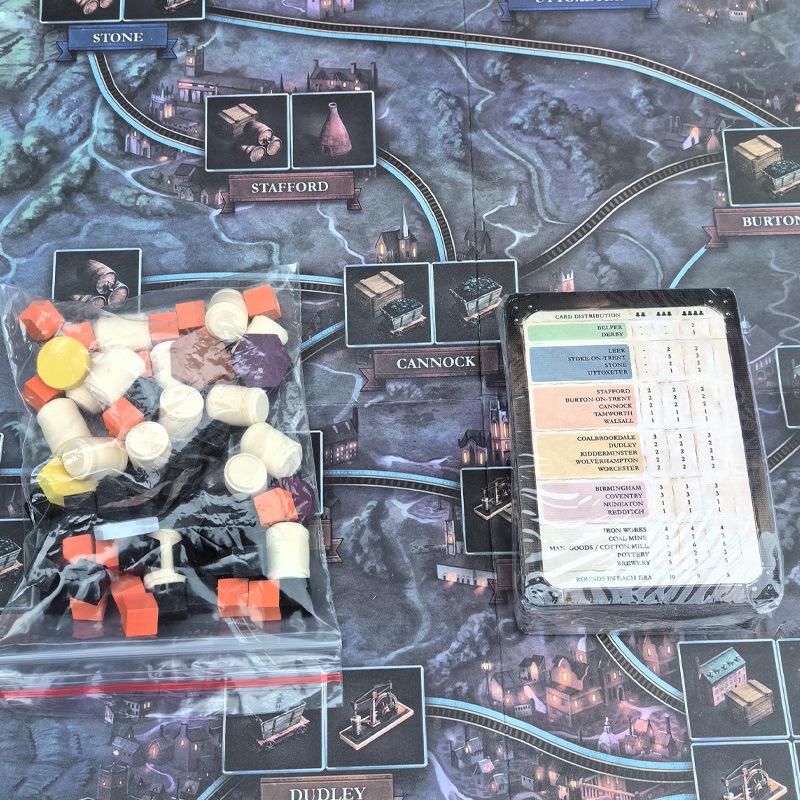 Английская версия Brass Industrial Revolution Birmingham Strategy Reasoning Большая настольная игра Party Table Game Cards