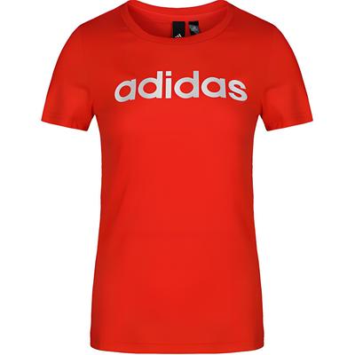 Gfx Ss T Линейная футболка с круглым вырезом, удобная, с коротким рукавом, женские топы, красный DM5346