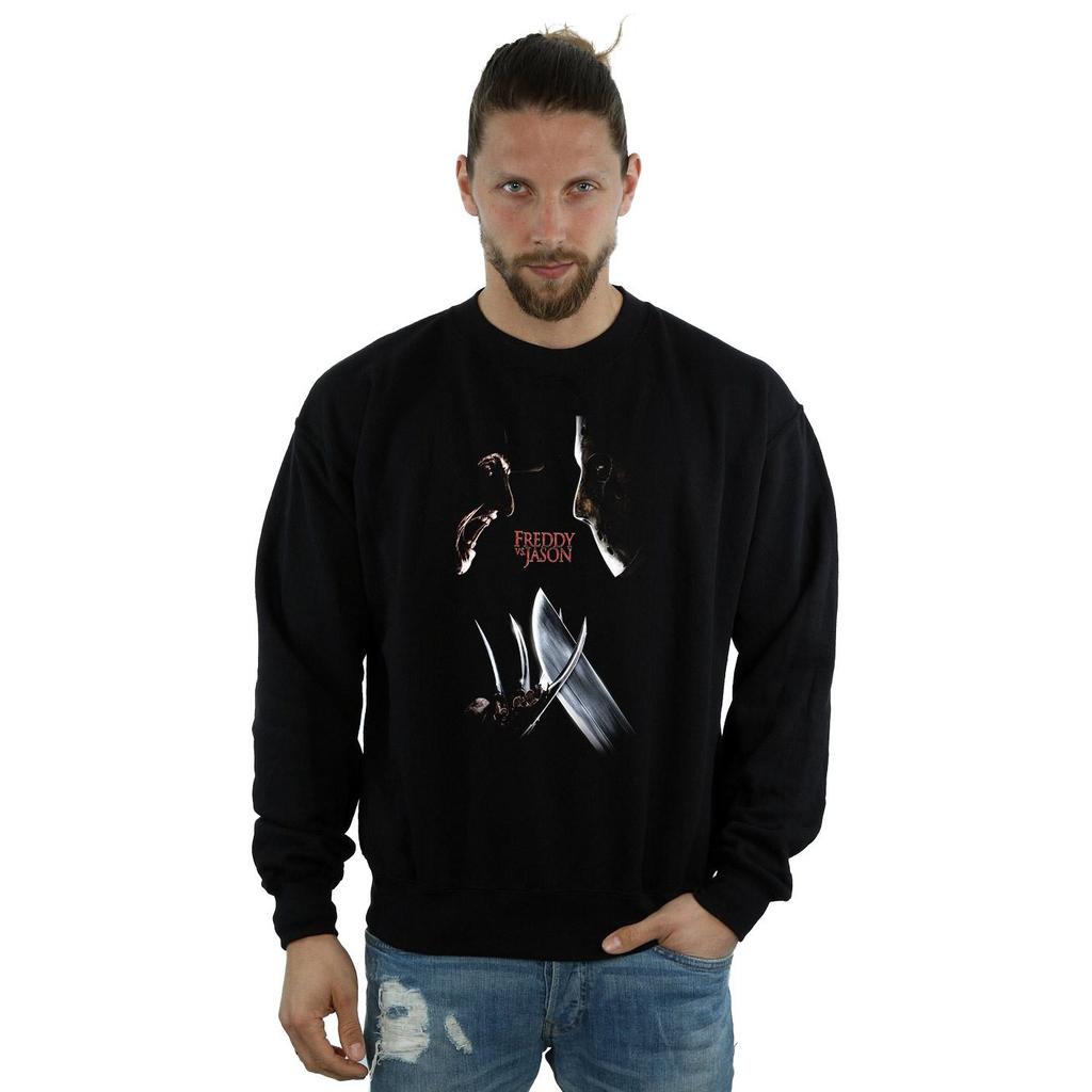 A Nightmare On Elm Street Mens Freddy Vs Jason Sweatshirt