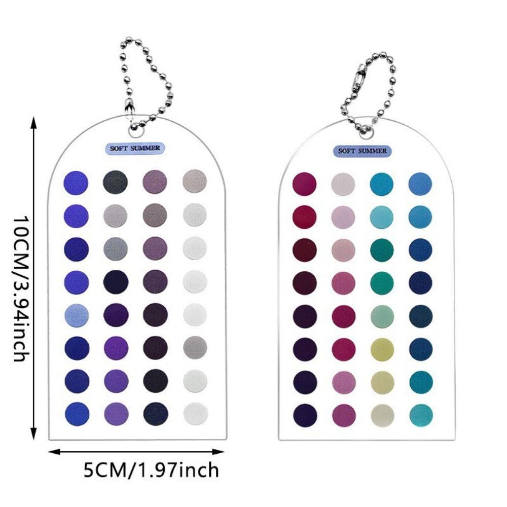 Double-sided Color Palette Cards Color Analysis Summer Color Cards Personal Color Analysis