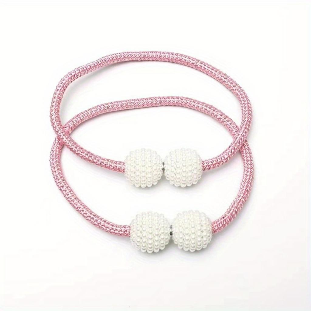 A Set of 5-color Magnetic Pearl Curtain Straps, Suitable for Home Decoration In Living Rooms, Bedrooms, and Offices